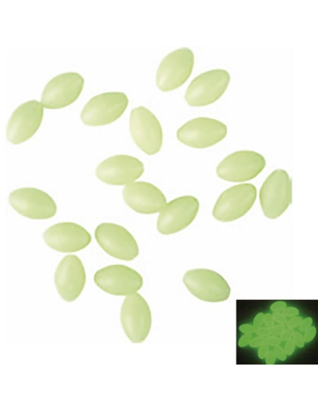 Ragot Soft Luminous Oval Beads 7mm 20pcs